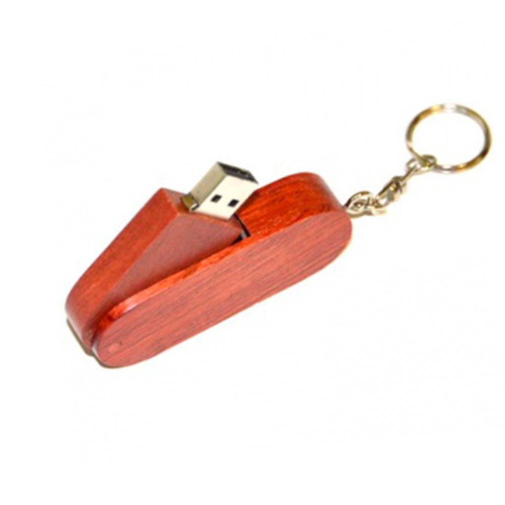 Деревянная флешка с логотипом на 32Gb с поворотным механизмом